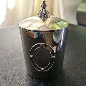 Vintage Things Remembered Silver Candle Holder with Lid And  a Candle